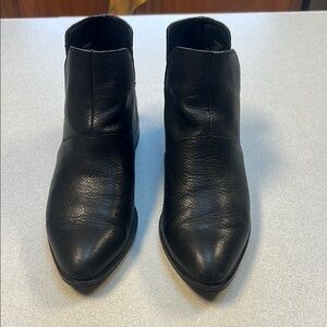 Lucky Brand Black Ankle Booties Sleek Leather Design